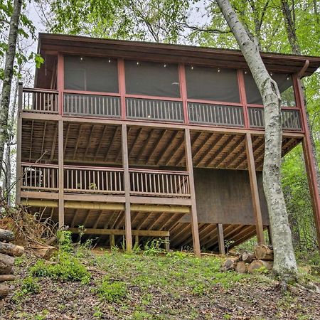 Peaceful Blue Ridge Cabin With Decks And Fire Pit Luaran gambar