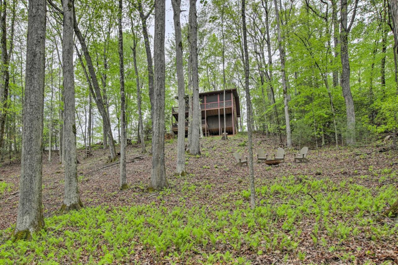 Peaceful Blue Ridge Cabin With Decks And Fire Pit Luaran gambar